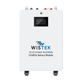 51.2V 314Ah 16kWh LiFePO4 Battery with Smart BMS for Home Energy Storage System|Wistek