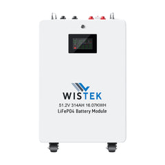 51.2V 314Ah 16kWh LiFePO4 Battery with Smart BMS for Home Energy Storage System|Wistek