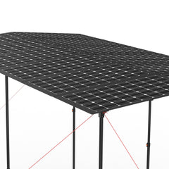 Easy Carry Lightweight 1200W 3.6*2.1m Stainless Steel Solar Canopy for Outdoor - Wistek