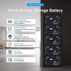 Server Rack Battery Backup 48V 300Ah LiFePO4 15kWh | WiSTEK - Wistek