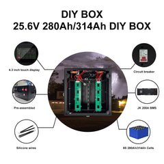 25.6v 280ah 314ah diy box accessories
