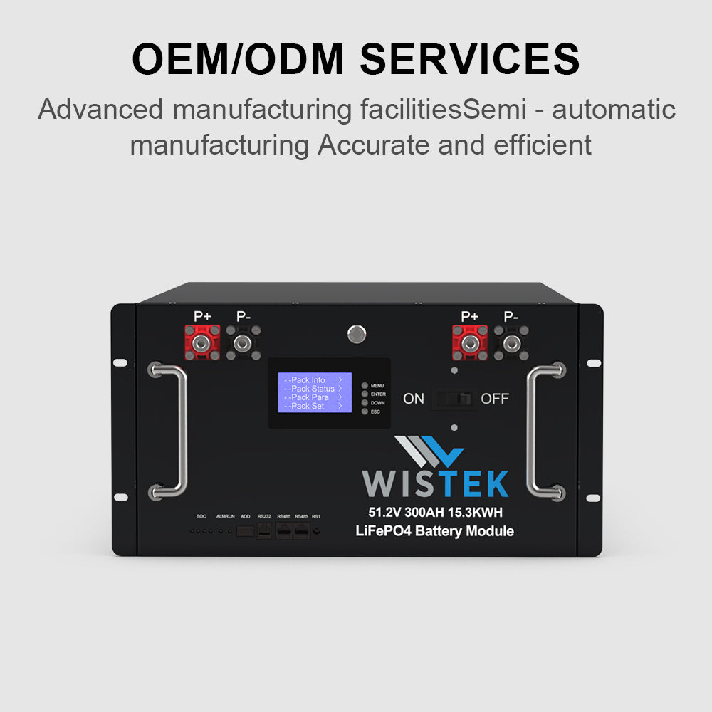 Server Rack Battery Backup 48V 300Ah LiFePO4 15kWh | WiSTEK - Wistek