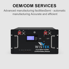 Server Rack Battery Backup 48V 300Ah LiFePO4 15kWh | WiSTEK - Wistek