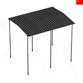 Portable 800W Output 2.4*2.1m Stainless Steel Solar Canopy for Outdoor - Wistek