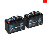 ⭐【New Release】24V 100Ah Lithium LiFePO4 Battery with BMS Bluetooth for Trolling Motors (2 Battery Set) - Wistek