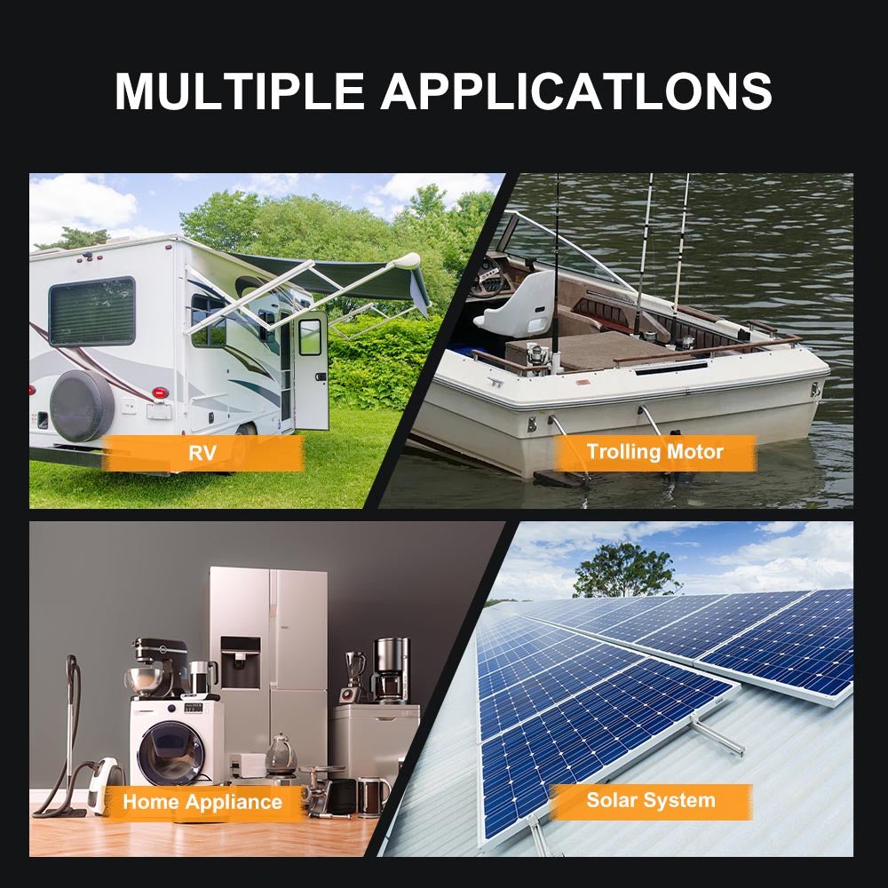 High Power LiFePO4 12V 300Ah Battery Pack with 100A BMS - 2560Wh - Wistek