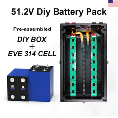16 Grade A EVE MB31 Cells with DIY LiFePO4 Battery Box|Wistek(USA Stock)
