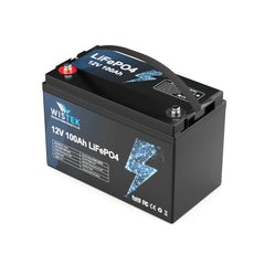 ⚡️【Limited Flash Sale】12V 100Ah Marine Battery Kits with Inverter and Charger Smart BMS for Electric Outboard Trolling Motor - Wistek