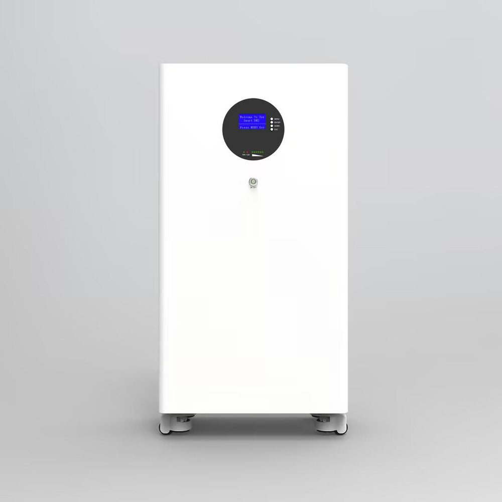 White 16kWh lifepo4 battery front view