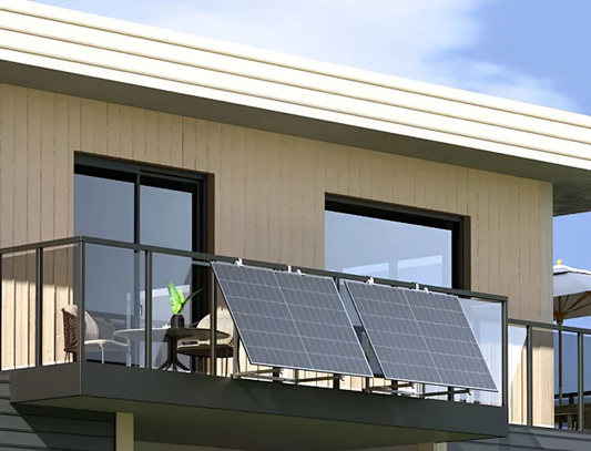Solar balcony plug-in
