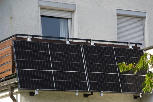 Solar panel balcony