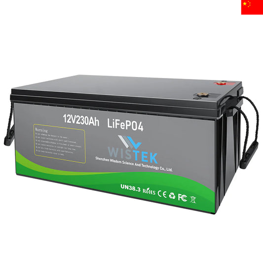 RV Battery 12V 230Ah LiFePO4 Lithium-Ion High Capacity | WiSTEK