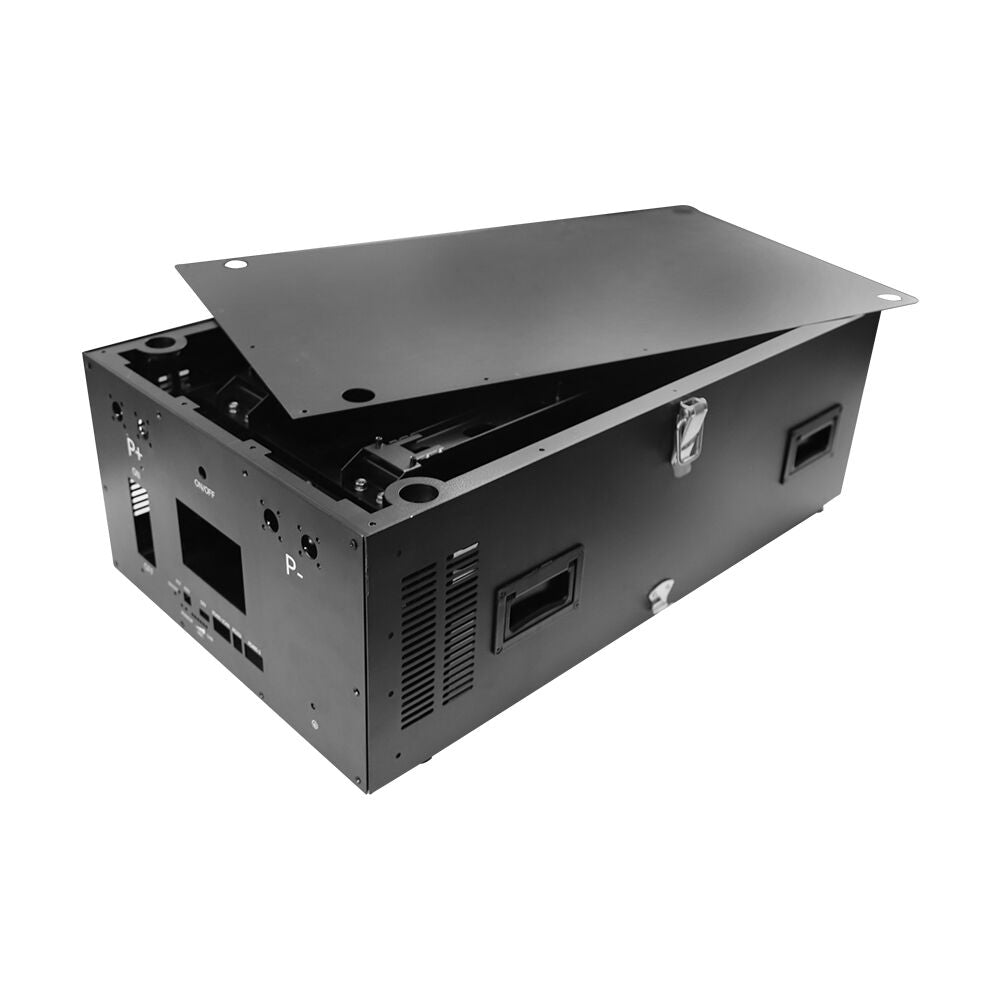 black rack mounted 15kwh stainless diy battery box