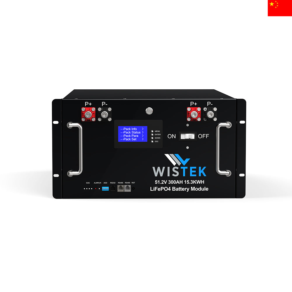 Server Rack Battery Backup 48V 300Ah LiFePO4 15kWh | WiSTEK - Wistek