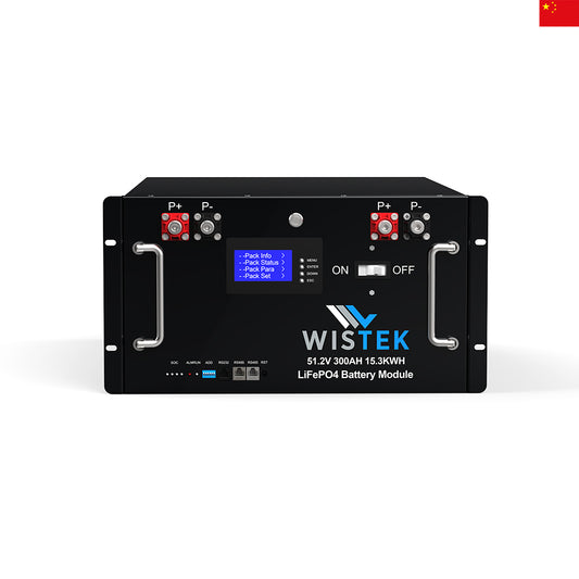 Wistek 48V 230ah LiFePO4-Akku-Rack-Typ mit BMS 