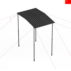 High Quality Lightweight 400W 1.2*2.1m Solar Canopy for Outdoor