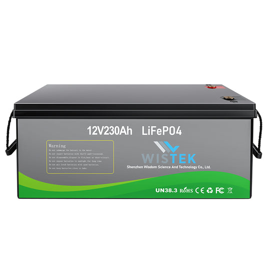 Batería de iones de litio Wistek 12V 230ah lifepo4 incorporada 230A BMS 2944Wh Energía