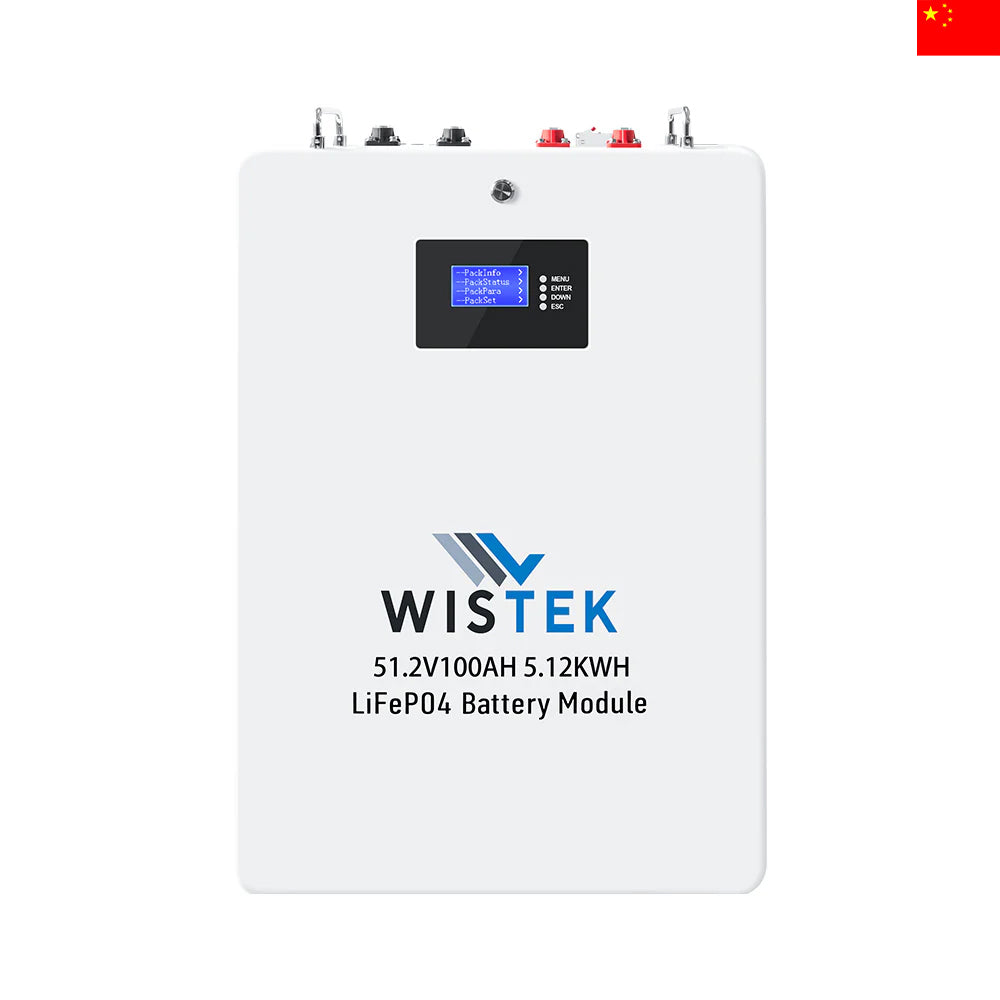 Wall-mounted Battery Home Energy Storage System ESS 51.2V 100Ah 5kWh | Wistek