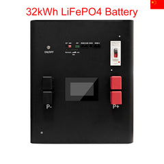 32kWh LiFePO4 Battery with JK 300A BMS 16 MB56 Cells