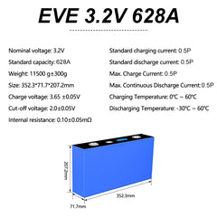 628Ah lifepo4 cell