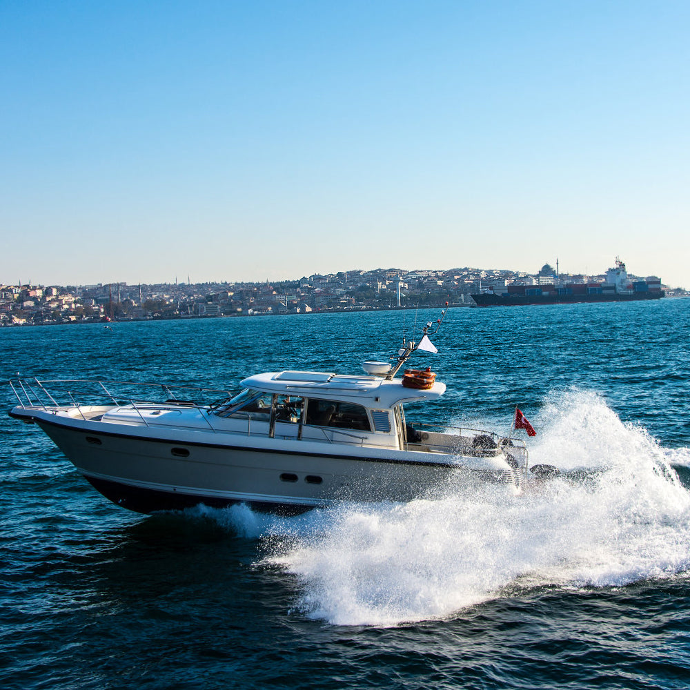 marine on blue sea