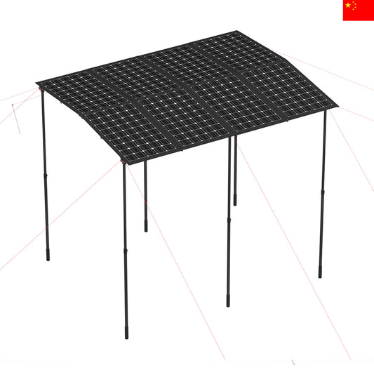 Portable 800W Output 2.4*2.1m Solar Canopy for Outdoor