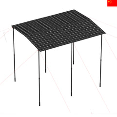 Portable 800W Output 2.4*2.1m Solar Canopy for Outdoor