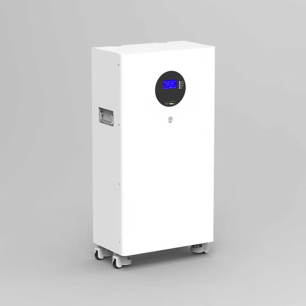 White 16kWh lifepo4 battery right view