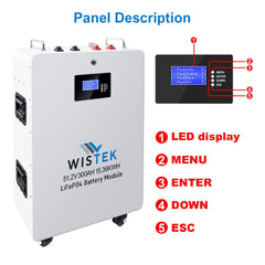 Powering Homes Efficiently: Wall-Mounted 51.2V 300Ah lifepo4 for Home Energy Storage with BMS