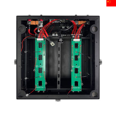 black rack mounted diy battery case with bms